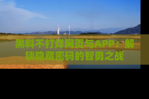 黑料不打烊网页与APP：解锁隐藏密码的智勇之战
