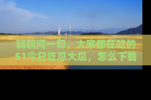 弱弱问一句,大家都在吃的51今日吃瓜大瓜,怎么下载登录才能体验最新入口?