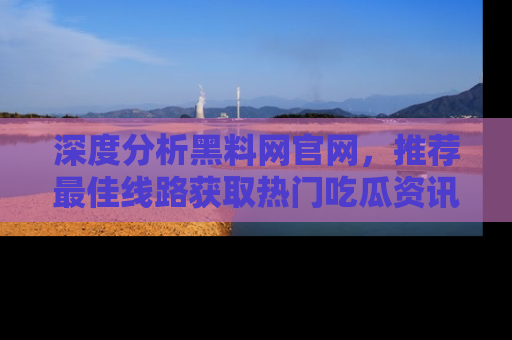 深度分析黑料网官网,推荐最佳线路获取热门吃瓜资讯