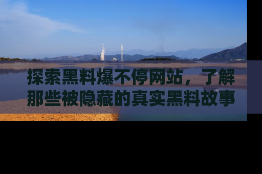 探索黑料爆不停网站,了解那些被隐藏的真实黑料故事