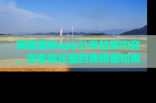 网曝黑料app分享独家内容,探索娱乐圈的黑暗面和黑料